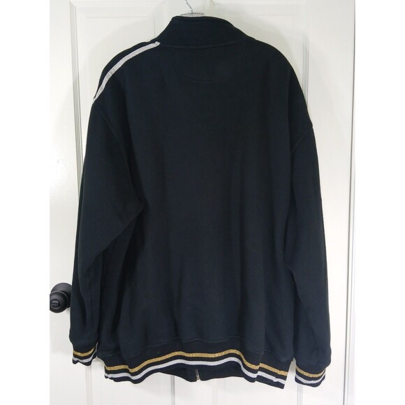 Vintage Y2K Southpole Track Jacket Mens XL Black Gold Zip Up Hip Hop StreetWear - Picture 3 of 16